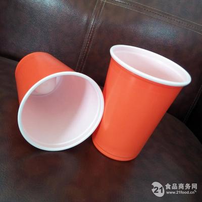 掌心之间的品质容器 诸城万瑞塑胶一次性耐高温PP双色塑料杯